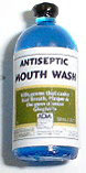 Dollhouse Miniature Antiseptic Mouth Wash - Blue Bottle